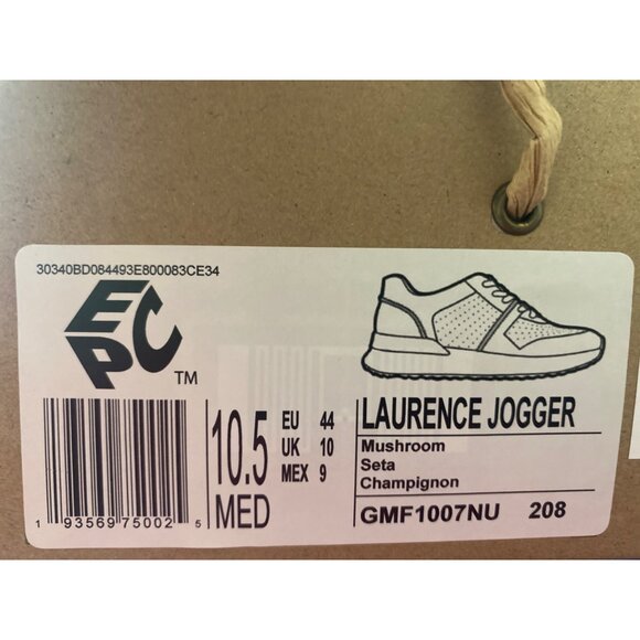 Gentle Souls by Keneth Cole Laurence Jogger Sneaker in Mushroom Size 10.5 NWD - Picture 8 of 8